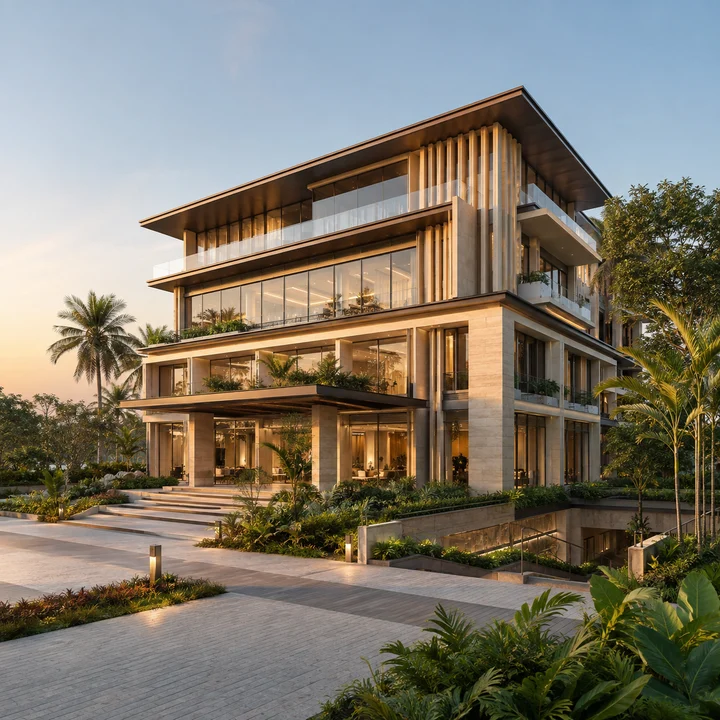 Embassy Sadahalli indicative standalone clubhouse, the filed Building 3 at two basements plus ground plus three floors Embassy Sadahalli indicative standalone clubhouse, the filed Building 3 at two basements plus ground plus three floors